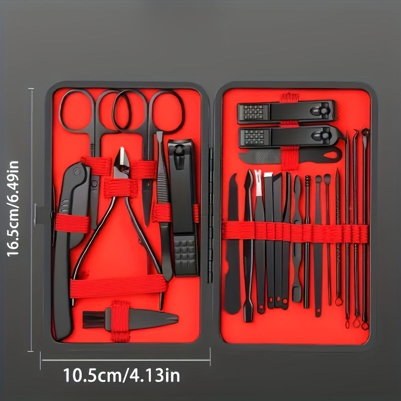 10pcs Black Nail Clippers Kit
