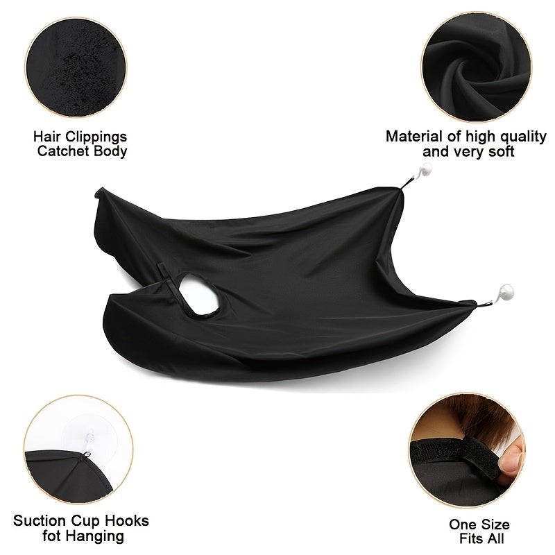 Beard Bib Apron, Beard Hair Catcher For Shaving And Trimming